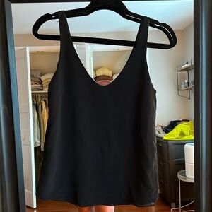 ✨ J.Crew Black Double-Layer Dressy Tank Size 2 ✨